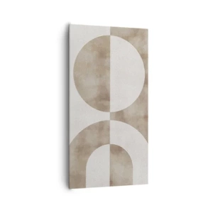 Canvastavla - Bild på duk - Likheter och skillnader - 65x120 cm