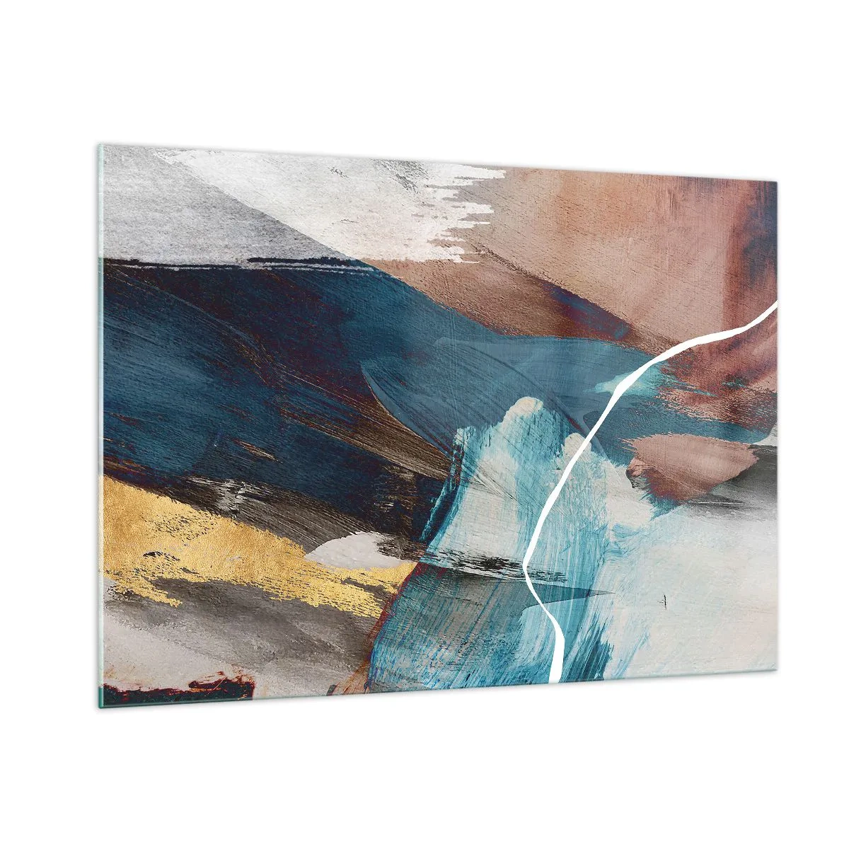 Glastavla - Bild på glas - Med styrka och energi - 100x70 cm