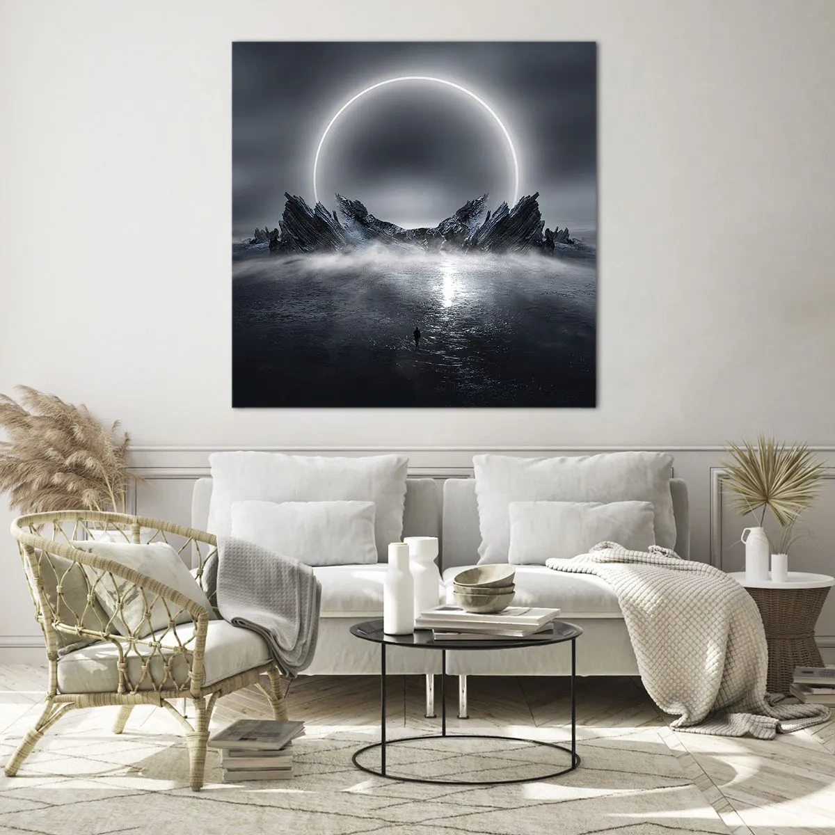 Glastavla - Bild på glas - En berättelses final - 50x50 cm