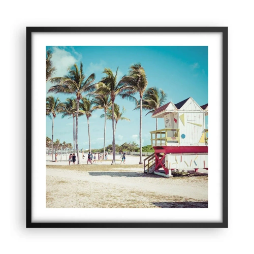 Affisch i svart ram - En vacker dag framför dig - 50x50 cm