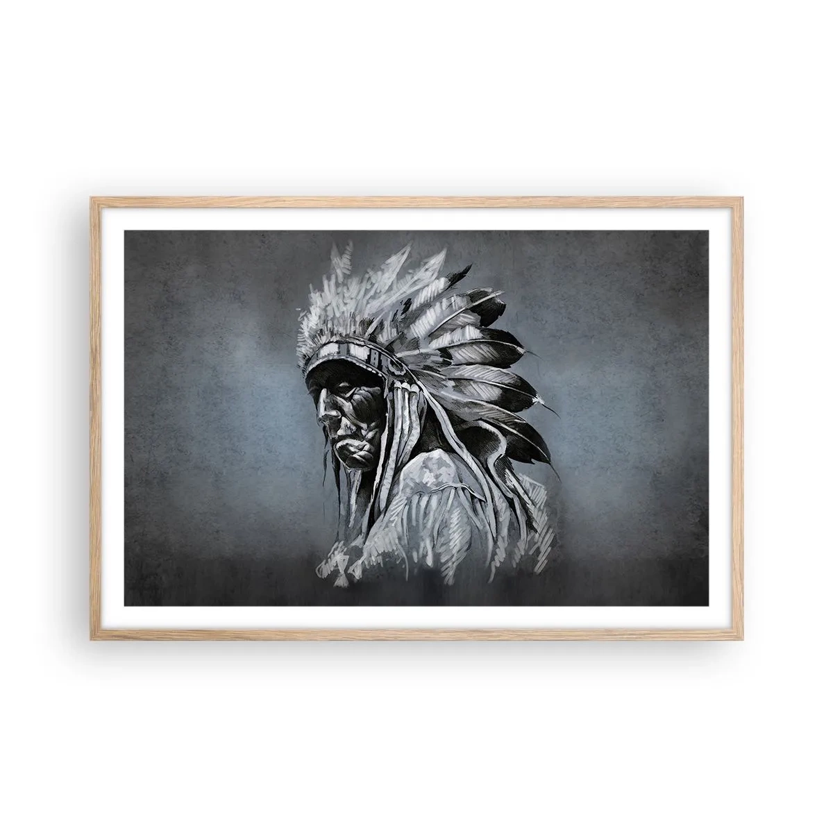 Affisch i ram av ljusek - Tillbaka till rötterna - 91x61 cm