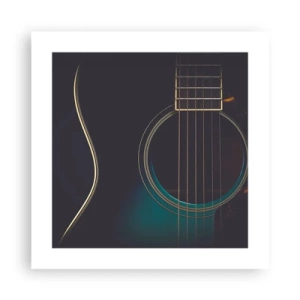 Affisch - Ett ögonblick innan det ljuder - 40x40 cm