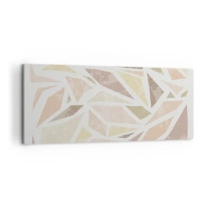 Canvastavla - Bild på duk - Komposition av färgat glas - 100x40 cm