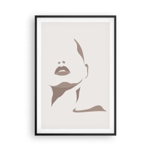 Affisch i svart ram - Skapad av ljus och skugga - 61x91 cm