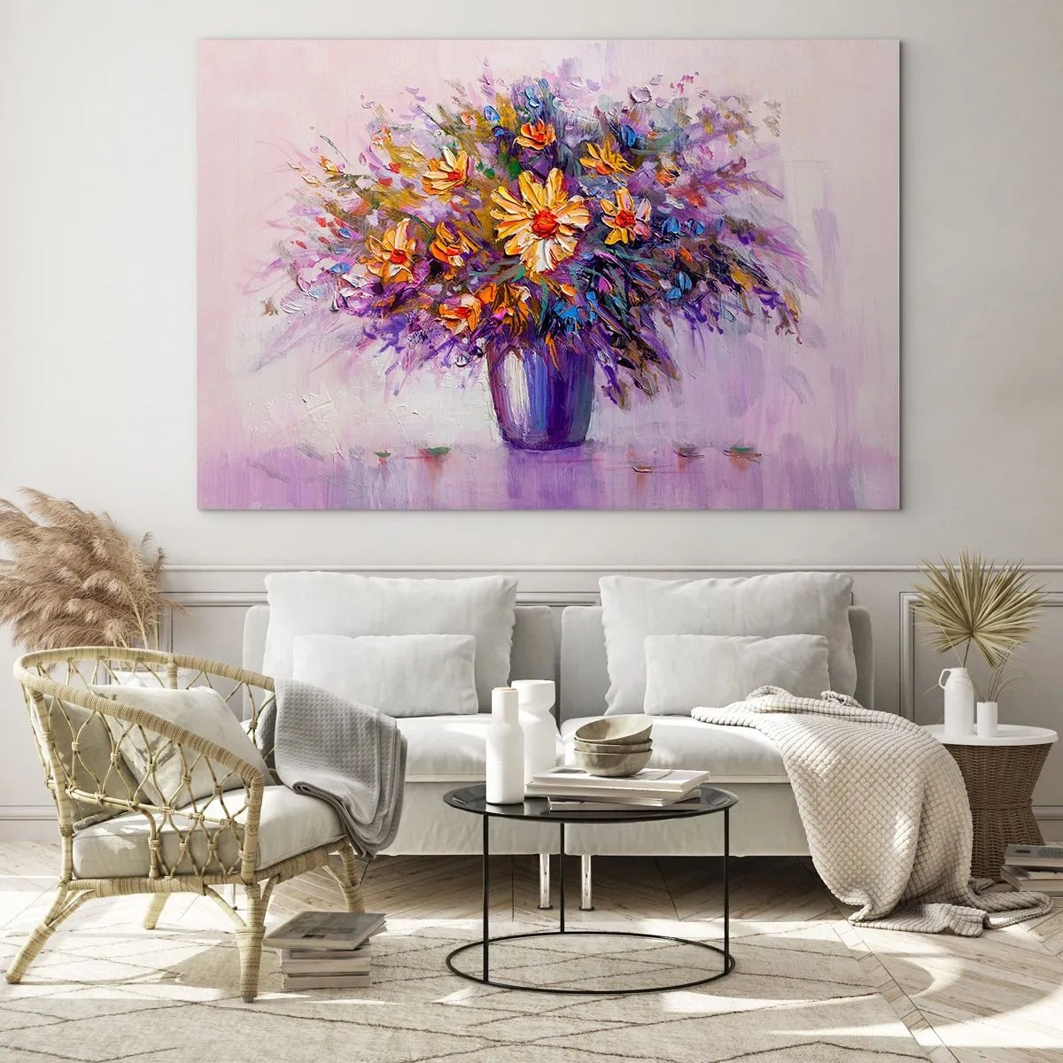 Glastavla - Bild på glas - Doftar sött, ser sött ut - 100x70 cm