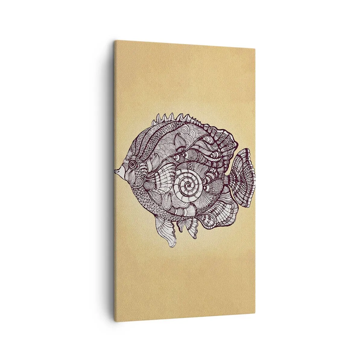 Canvastavla - Bild på duk - Från ett hav av ornament - 45x80 cm