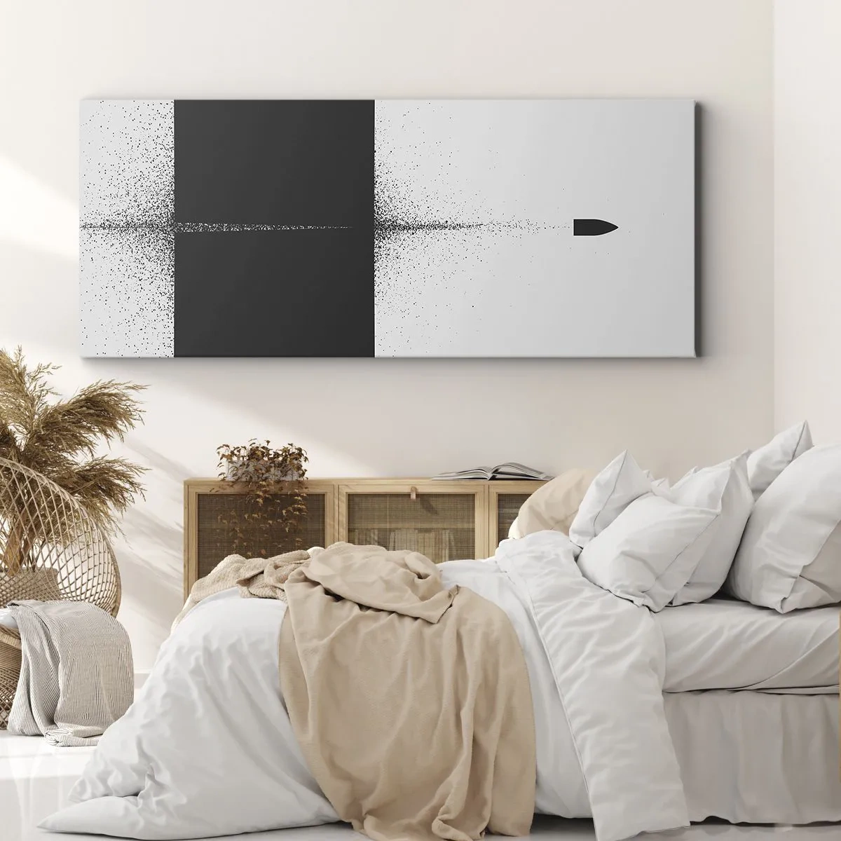 Canvastavla - Bild på duk - Rakt mot målet - 100x40 cm