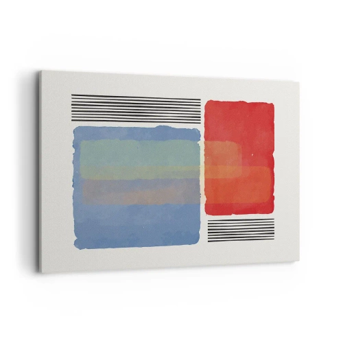 Canvastavla - Bild på duk - Geometrins anda - 100x70 cm