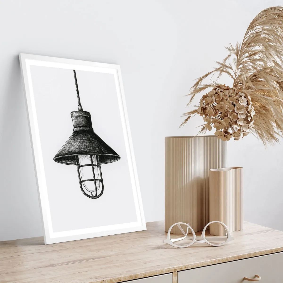 Affisch i vit ram - Som för många år sedan... - 30x40 cm