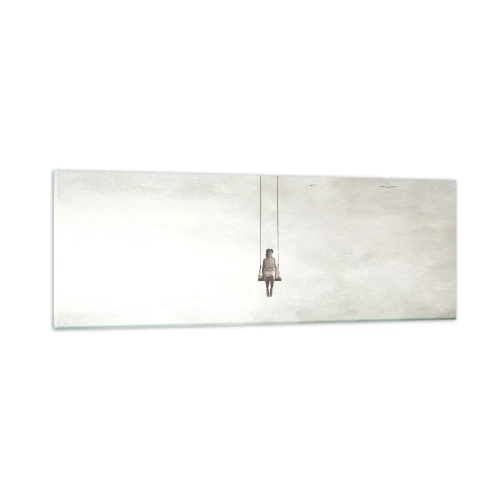 Glastavla - Bild på glas - Barn i oss - 90x30 cm