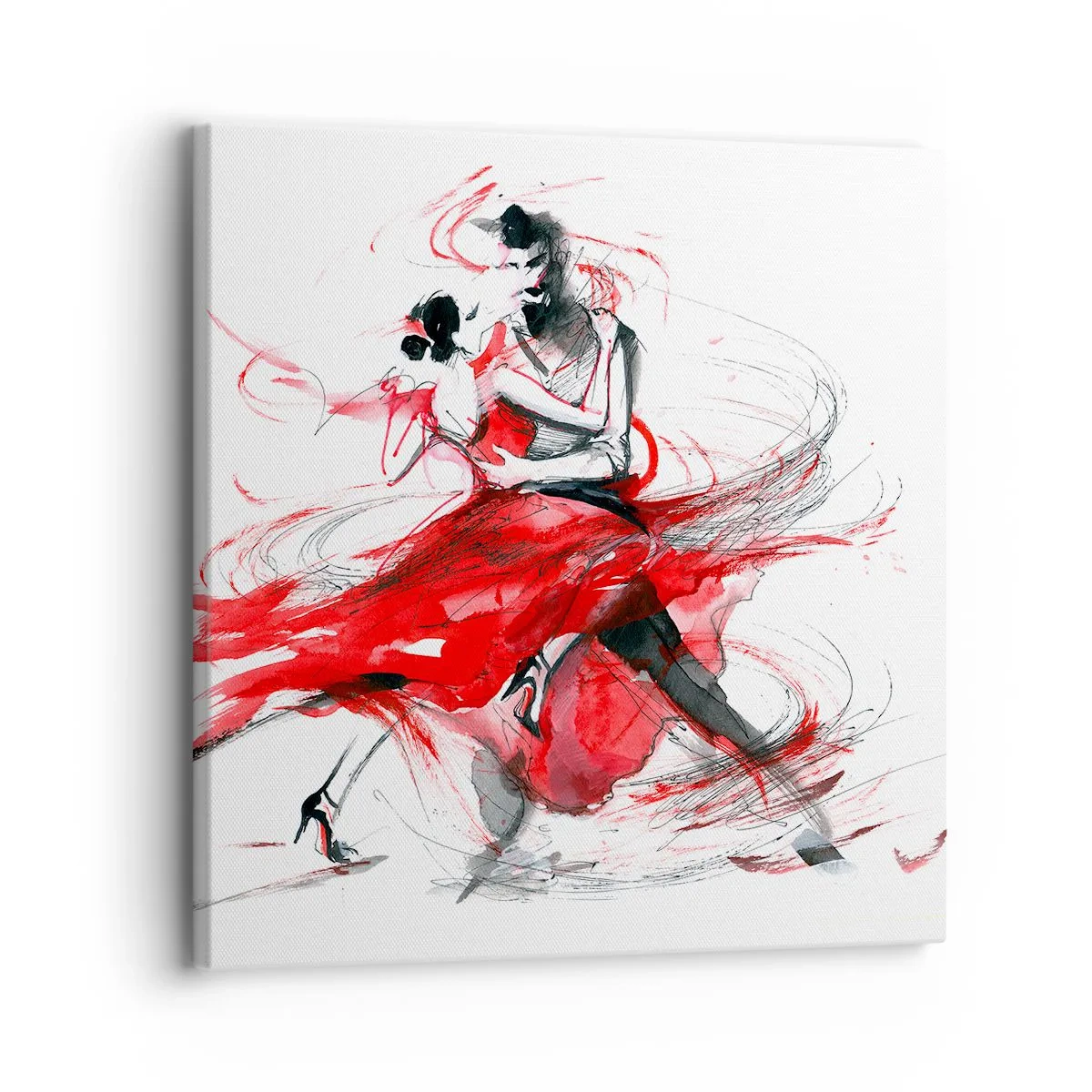 Canvastavla - Bild på duk - Tango - passionens rytm - 30x30 cm