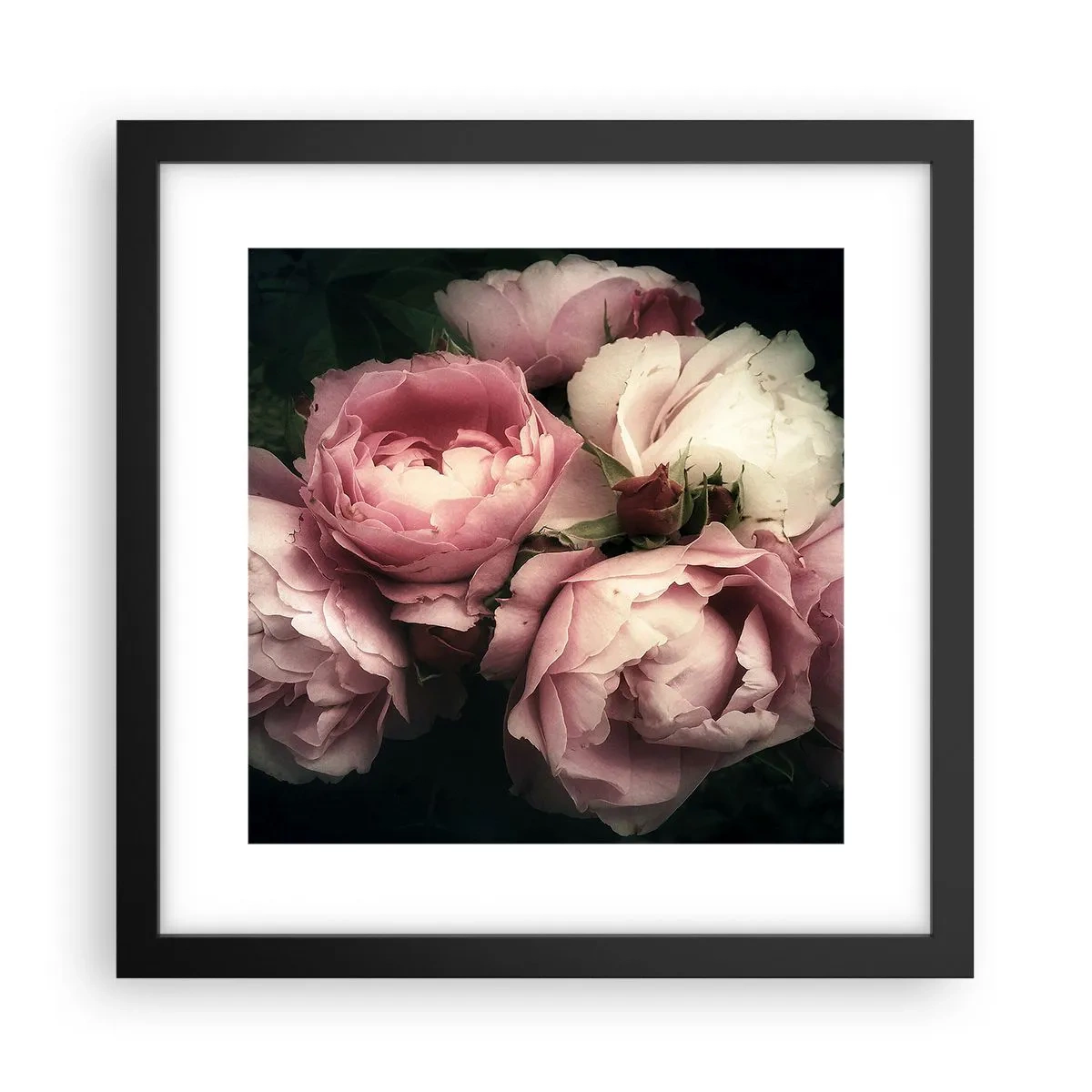Affisch i svart ram - Belle epoque charm - 30x30 cm