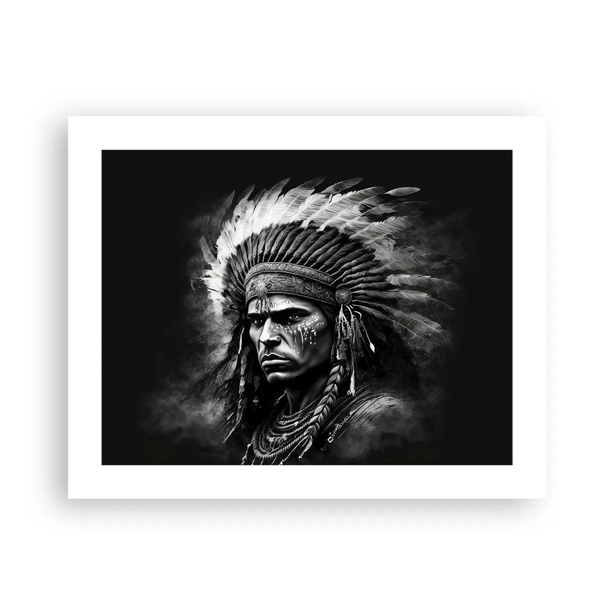 Affisch - Hövding och krigare - 50x40 cm