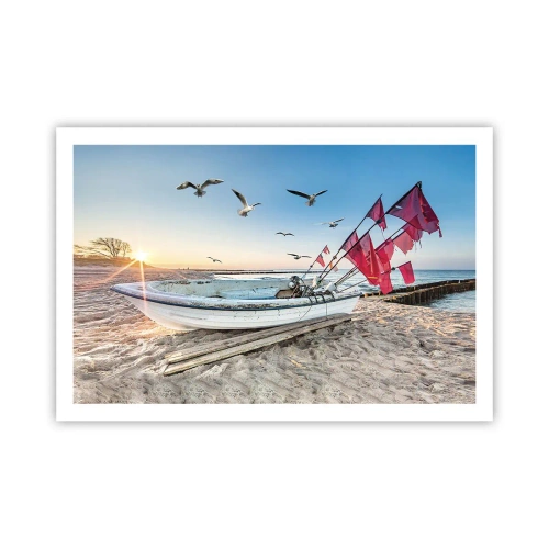 Affisch - Välförtjänt vila - 91x61 cm