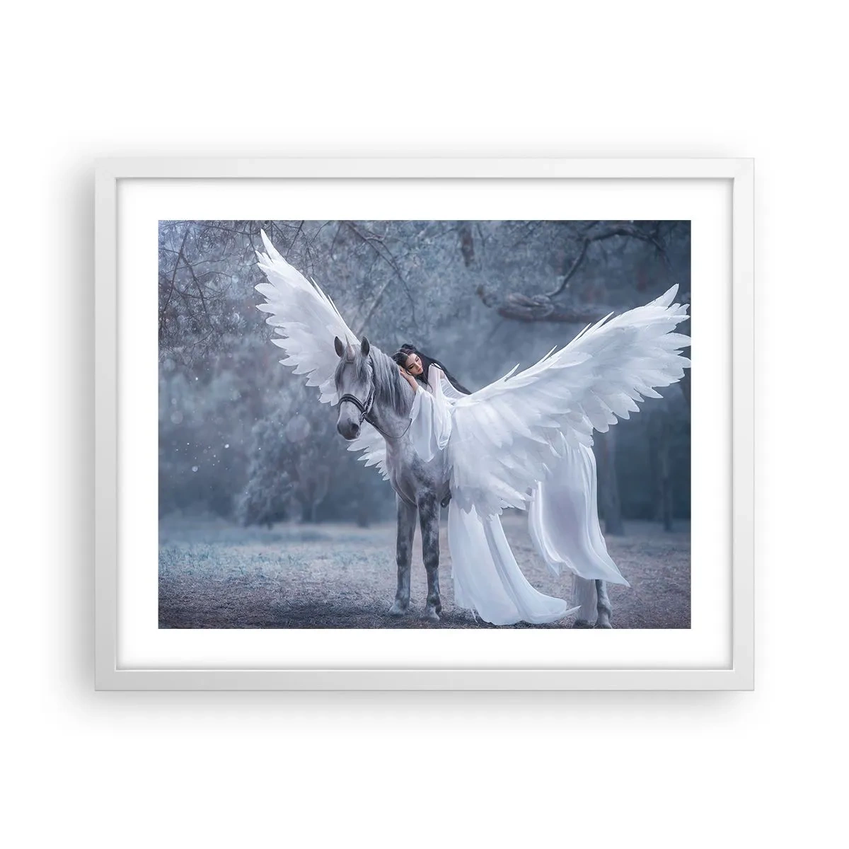 Affisch i vit ram - En stund full av inspiration - 50x40 cm