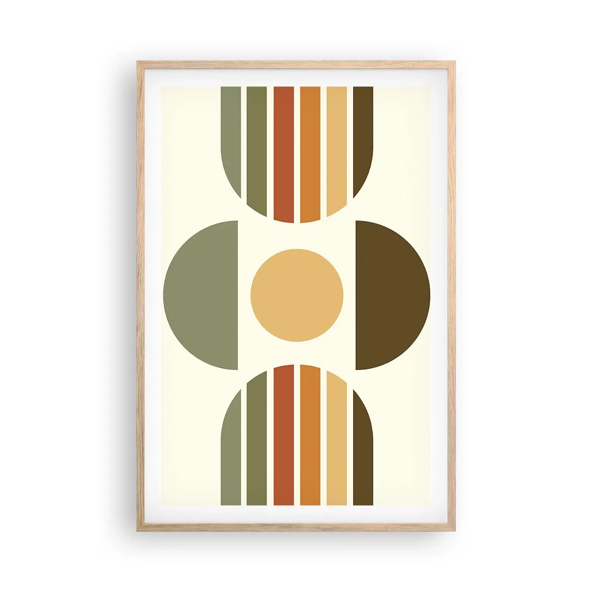 Affisch i ram av ljusek - I jordens färger - 61x91 cm