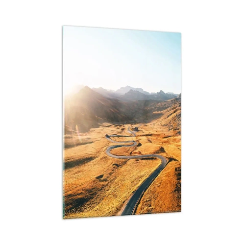 Glastavla - Bild på glas - I gulddalen - 80x120 cm