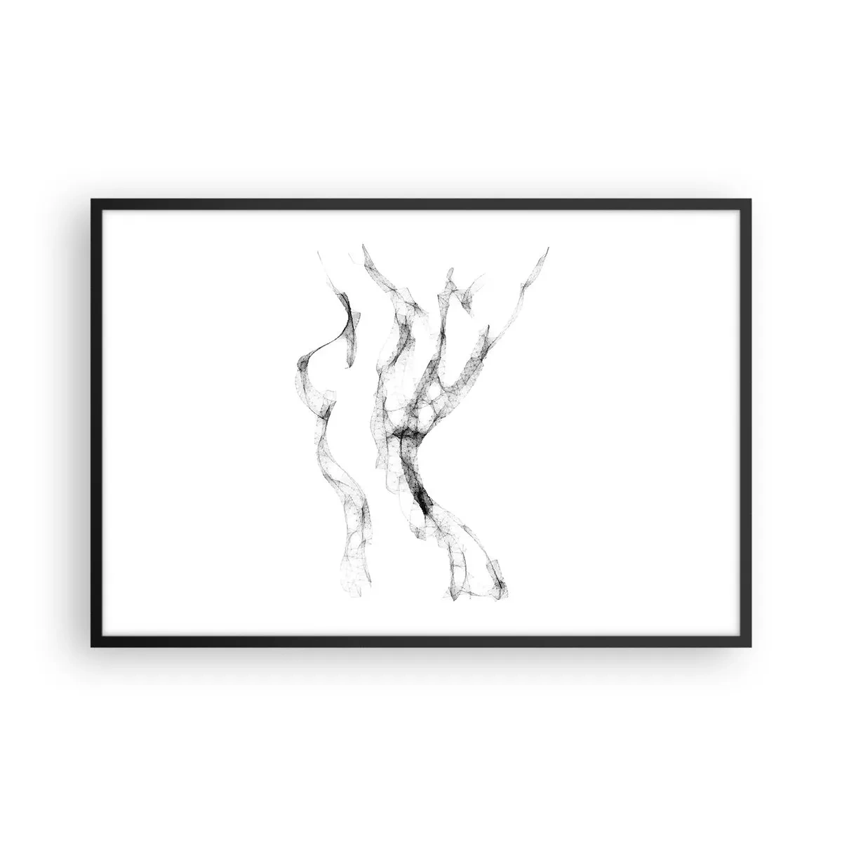 Affisch i svart ram - Vacker och stark - 91x61 cm