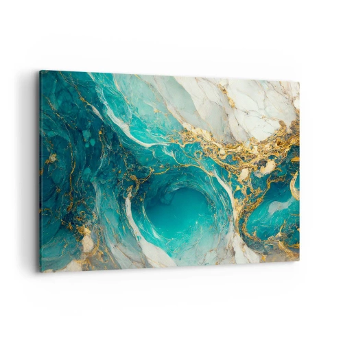 Canvastavla - Bild på duk - En komposition med guldådror - 120x80 cm