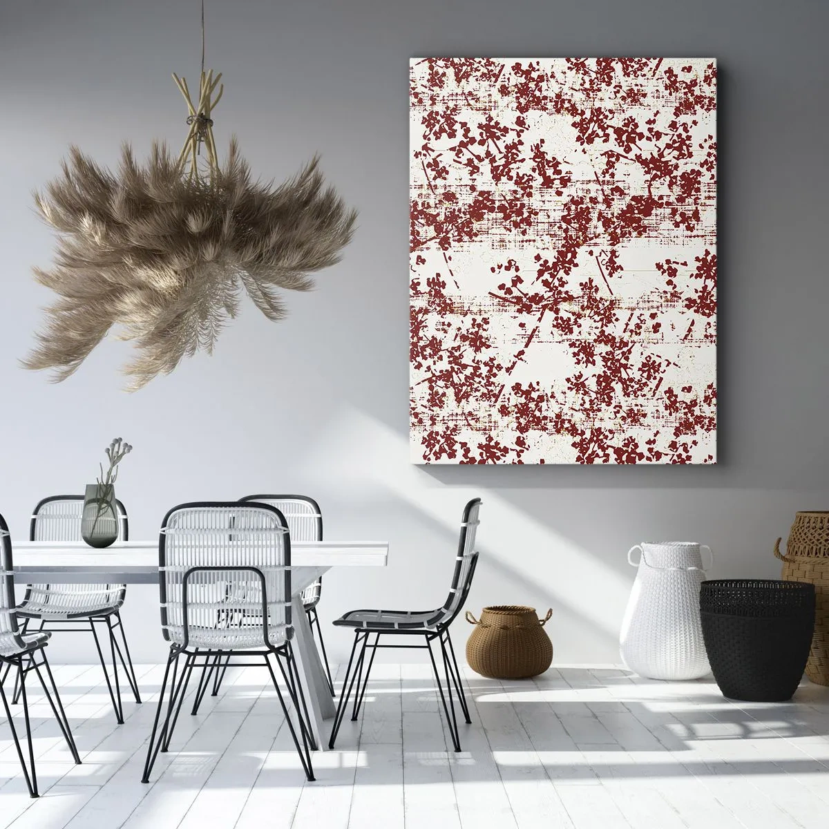 Canvastavla - Bild på duk - Som en gammal percale - 65x120 cm