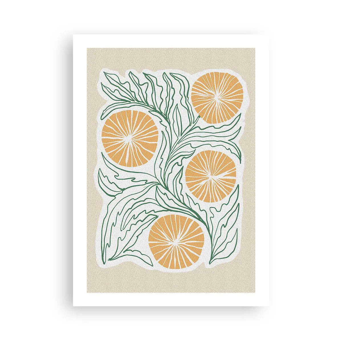 Affisch - Etniskt med en touch av abstraktion - 50x70 cm