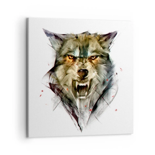 Canvastavla - Bild på duk - Stå stilla! - 50x50 cm