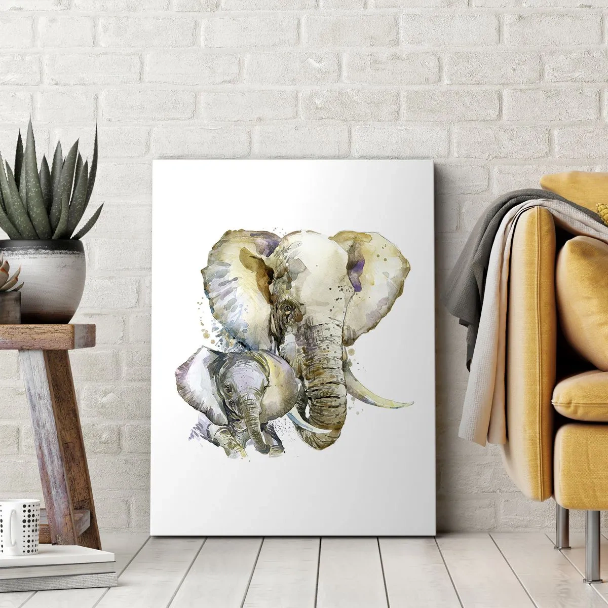 Canvastavla - Bild på duk - Alltid bäst hos mamma - 50x70 cm
