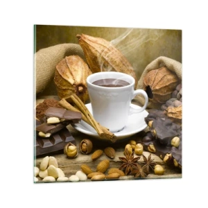 Glastavla - Bild på glas - För de som söker upplevelser - 70x70 cm