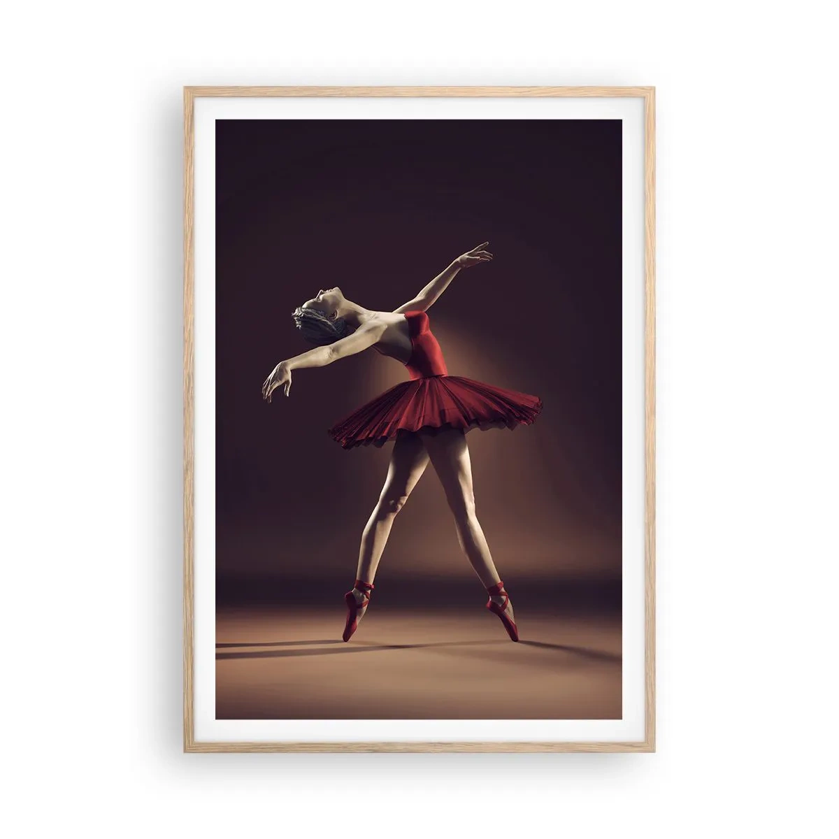 Affisch i ram av ljusek - Prima ballerina - 70x100 cm