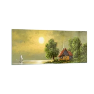 Glastavla - Bild på glas - Vackert som från en bild - 100x40 cm