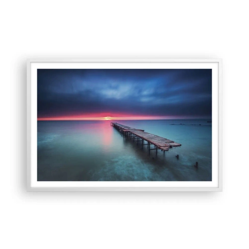 Affisch i vit ram - Mellan himlen och jorden - 91x61 cm