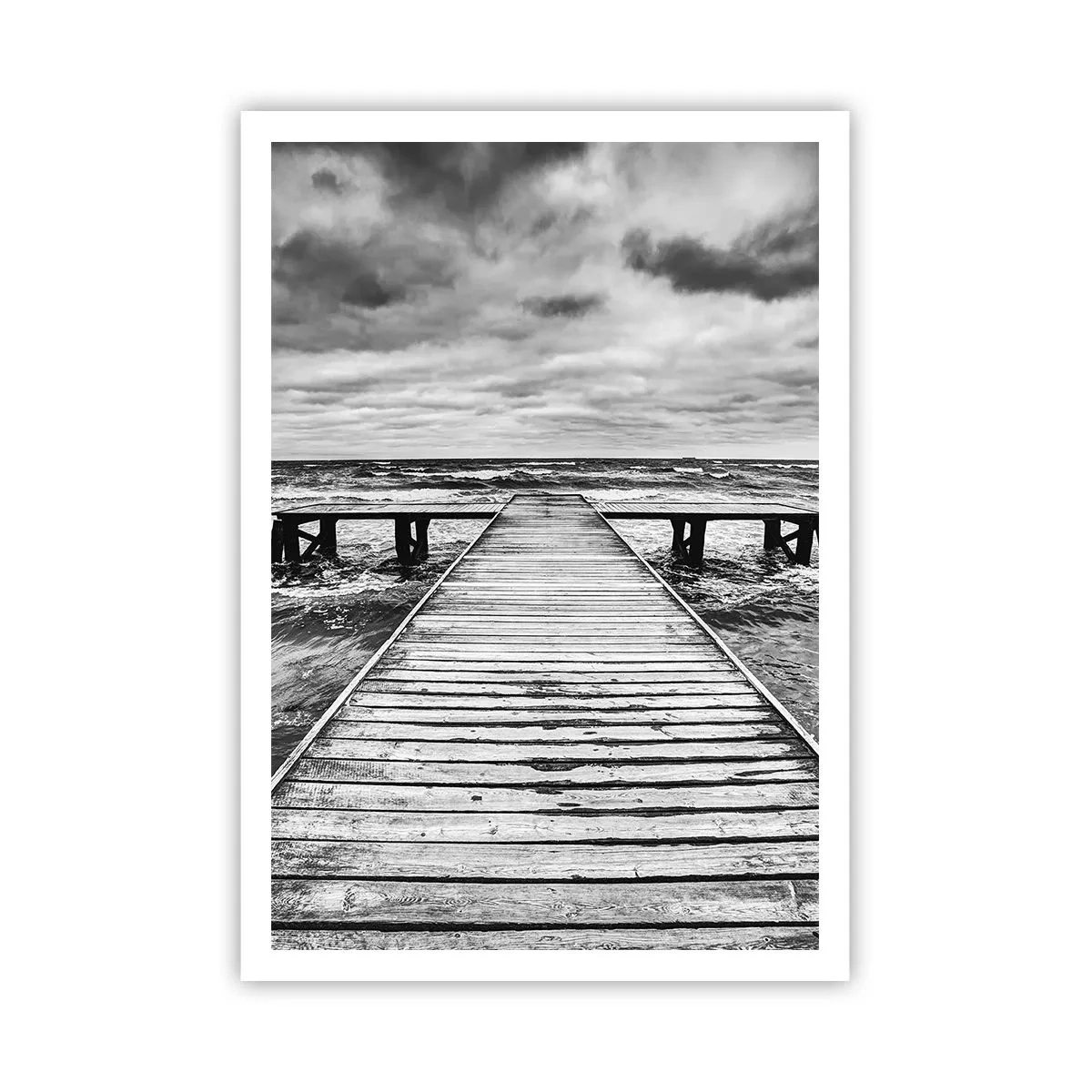 Affisch - Jag väntar på vind som blåser bort... - 70x100 cm