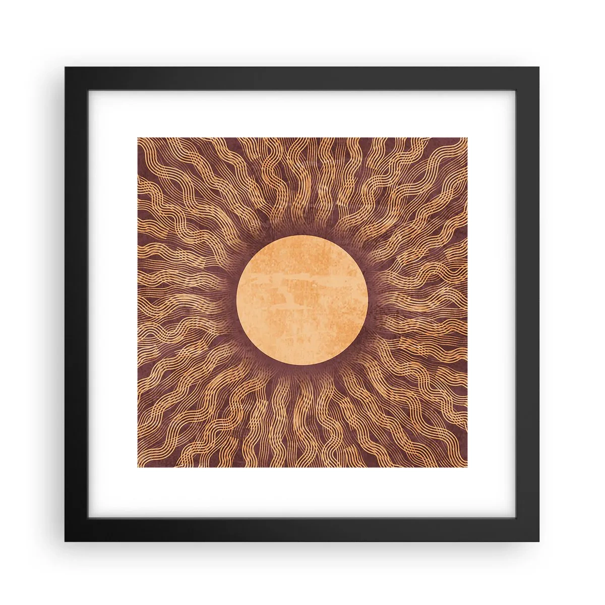 Affisch i svart ram - Solikon - 30x30 cm