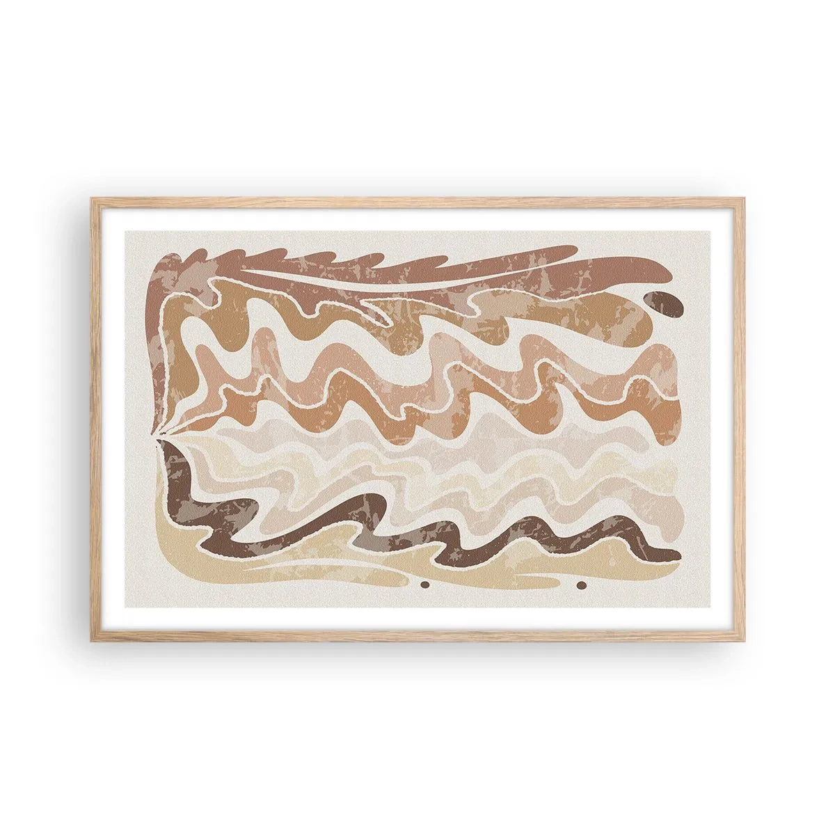 Affisch i ram av ljusek - Bra energi - bra känslor - 91x61 cm