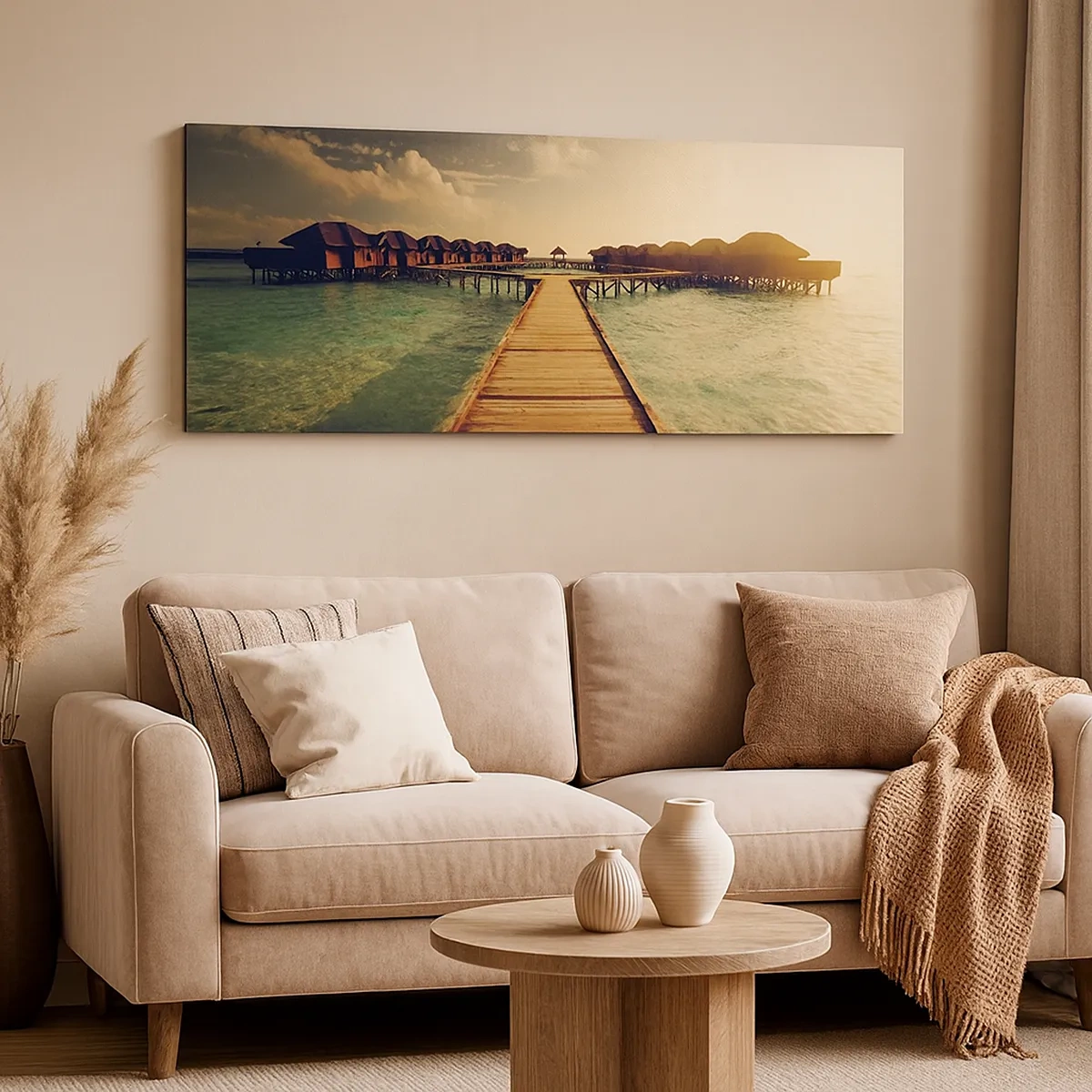 Canvastavla - Bild på duk - Varm inbjudan - 30x30 cm