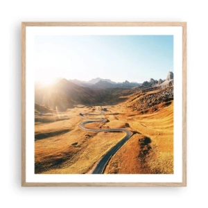 Affisch i ram av ljusek - I gulddalen - 60x60 cm