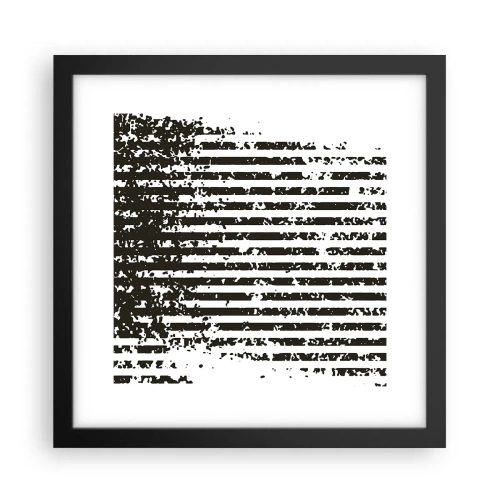 Affisch i svart ram - Rytm och brus - 30x30 cm