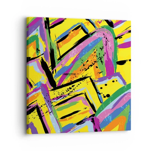 Canvastavla - Bild på duk - Skriker av glädje - 30x30 cm