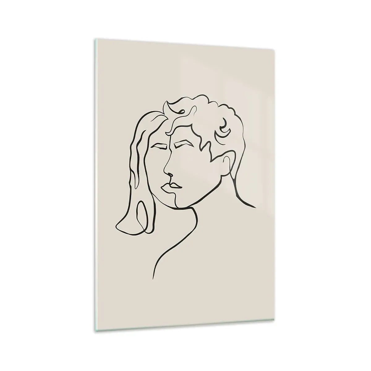 Glastavla - Bild på glas - Och enighet har blivit - 80x120 cm