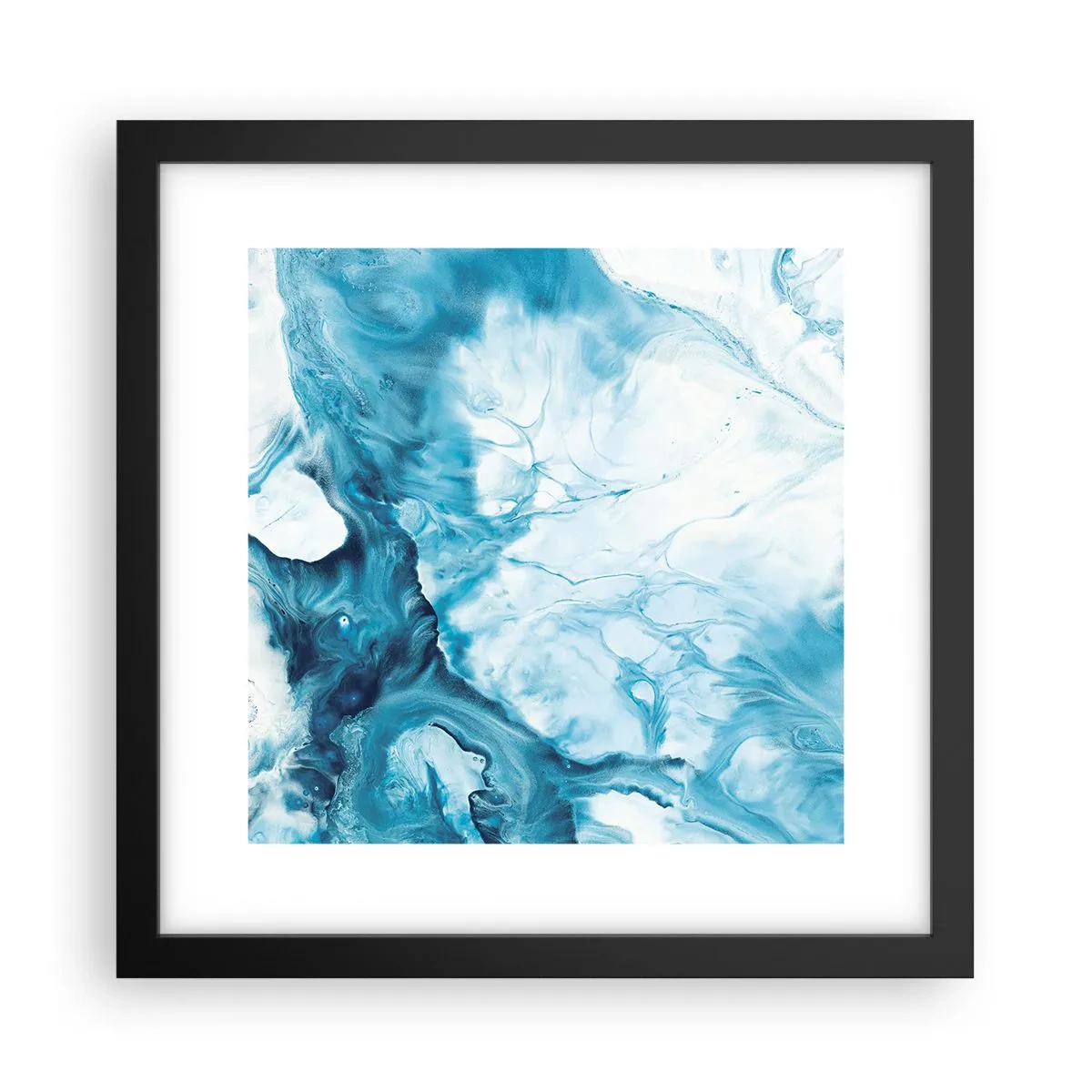 Affisch i svart ram - Blåhetens konsert - 30x30 cm