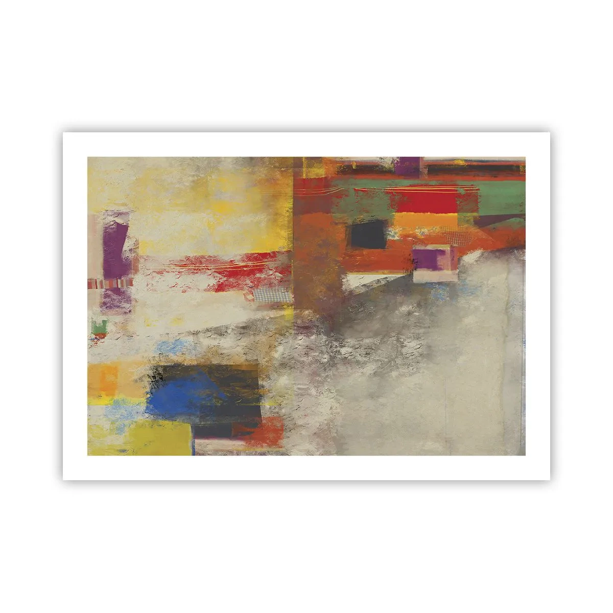 Affisch - Färgernas geometri - 70x50 cm