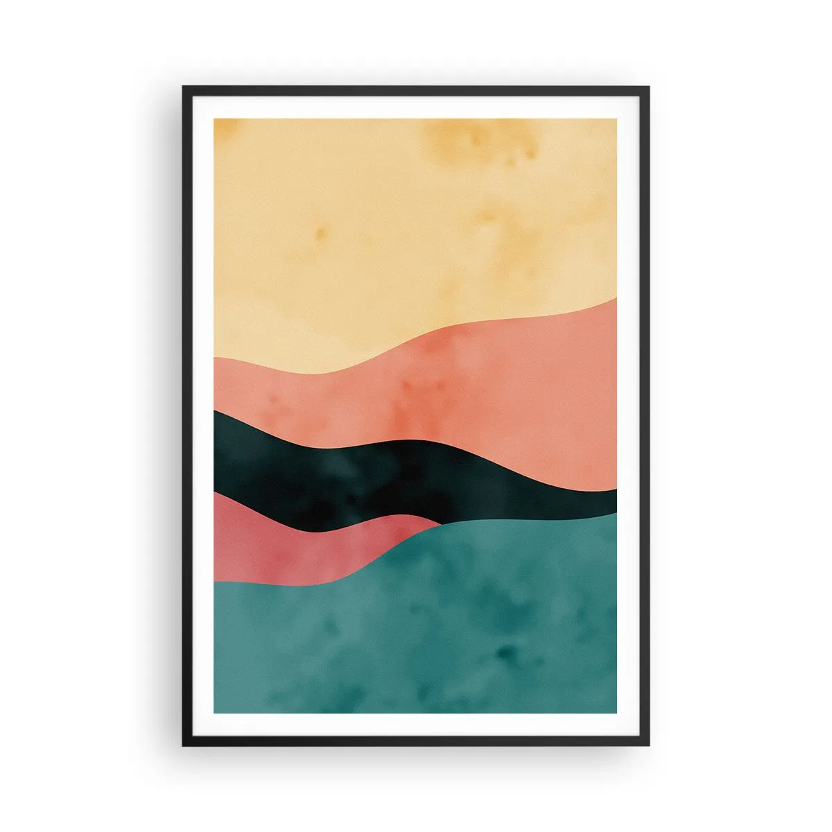 Affisch i svart ram - Enig oenighet - 70x100 cm