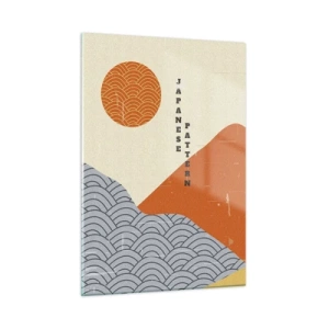 Glastavla - Bild på glas - I den japanska andan - 50x70 cm