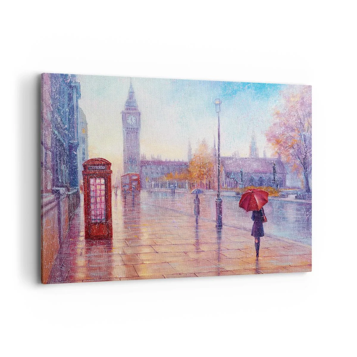 Canvastavla - Bild på duk - Höstdag i London - 120x80 cm