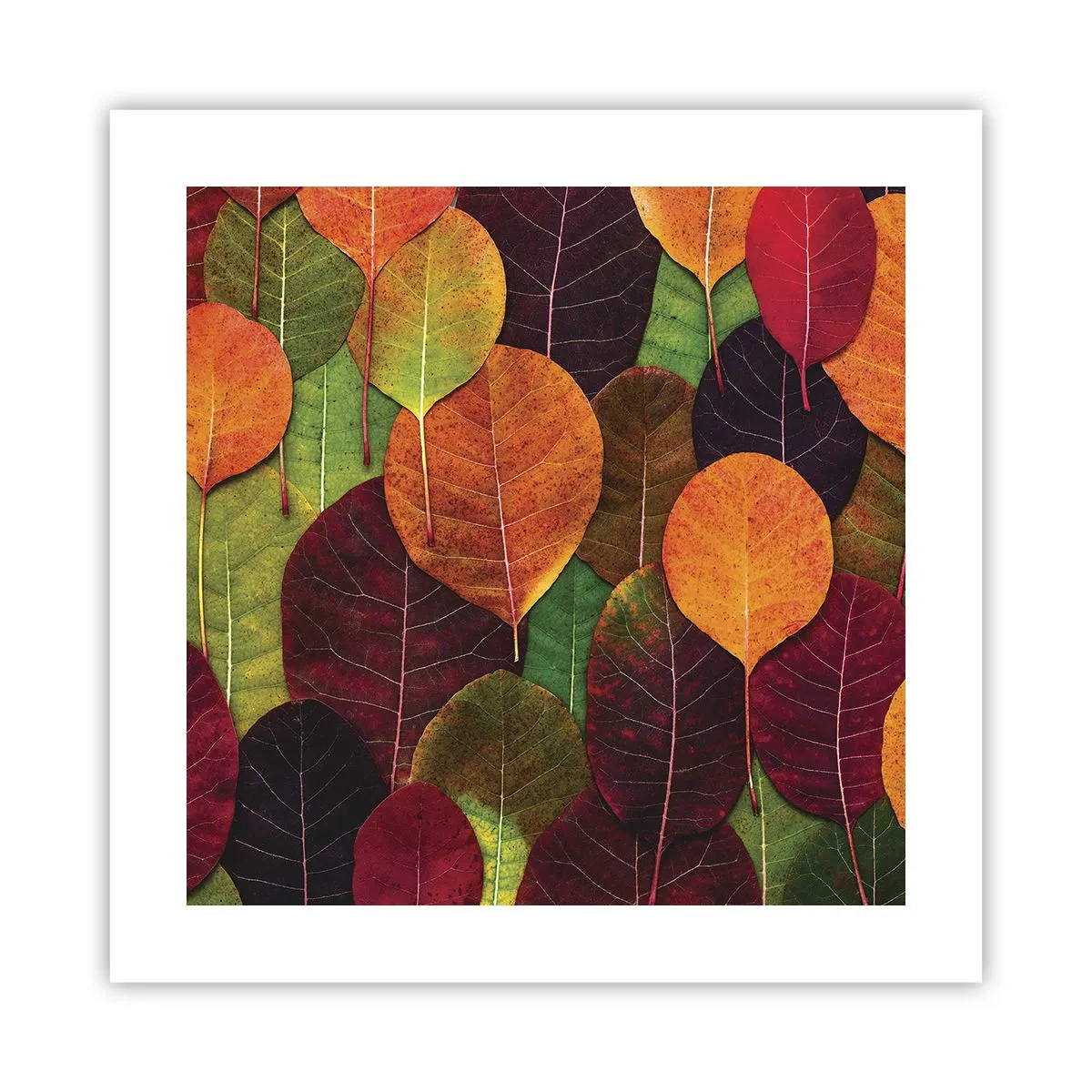 Affisch - Höstmosaik - 40x40 cm