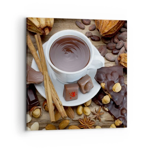 Canvastavla - Bild på duk - Från sagolika chokladfabriken - 70x70 cm
