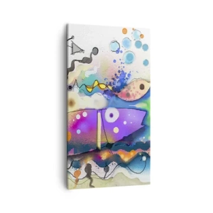 Canvastavla - Bild på duk - Det saknas ord! - 45x80 cm