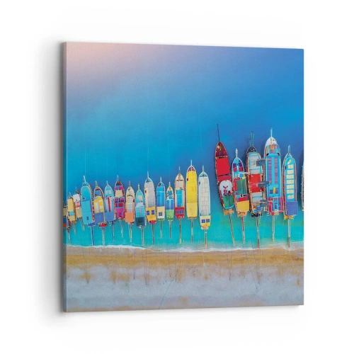 Canvastavla - Bild på duk - Ur fågelperspektivet - 70x70 cm