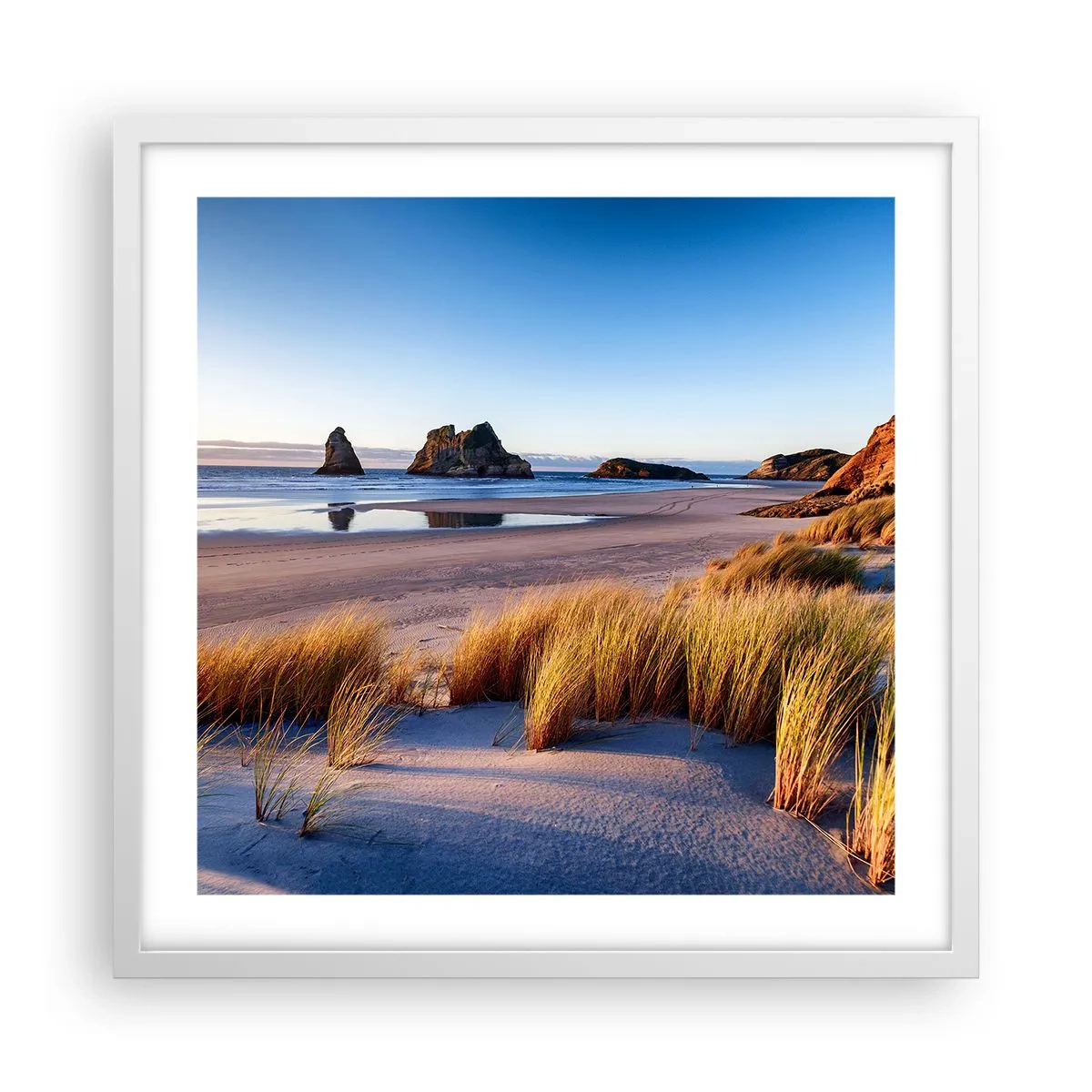 Affisch i vit ram - För fredssökare - 50x50 cm