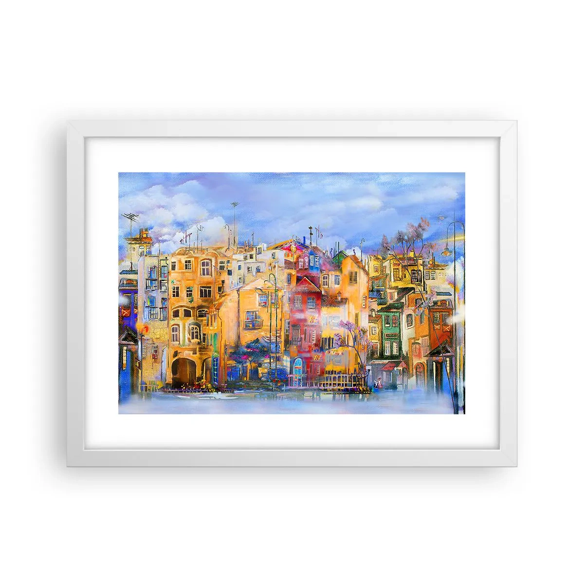 Affisch i vit ram - Vi är tillsammans - 40x30 cm